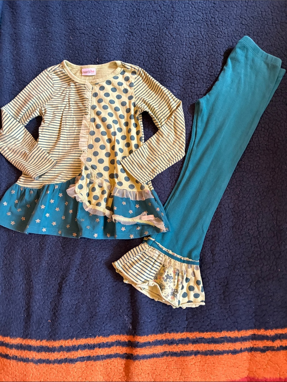 naartjie Girls Ruffle Tunic & Leggings Set